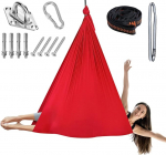 Chihee Aerial Yoga Hammock Swing Set Pehme vastupidav kangas Jooga Stretching Fitness Sling T&auml;ielik kinnitusvarustus k&otilde;igile fitness- ja kulturismi tasemetele 280 x 150 cm