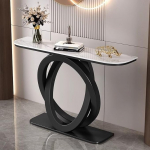 Konsole Sofatisch - Schmaler Metallrahmen Foyer Tisch f&uuml;r Eingang, Eingang, Flur, Wohnzimmer