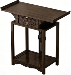 Konsolentisch mit Schublade, Console Table mit Erh&ouml;htem Kopfteil, Geeignet f&uuml;r Eingangsbereich und Wohnzimmer(66x33x100CM/26x13x39IN)
