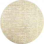 Tischsets, Tischsets 2er-Set, runde ausgeh&ouml;hlte Tischsets for den Esstisch, rutschfeste, hitzebest&auml;ndige, waschbare PVC-K&uuml;chen-Essmatten, leicht zu reinigende, schmutzabweisende Tischsets(Golden)