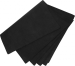 COLLBATH Elegantsed linased taldrikud, 4 tk, kahekihiline, isoleeriv, kuumakindel, mustad, mustad, mustad.