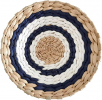 LYVQZPWLRVerpflegung Matratzen, Tischsets, 20-30 cm runde Boho-Rattan-Tischsets, nat&uuml;rliche handgewebte Tischsets, Wasserhyazinthen-Tischsets(A4,30cm)