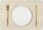 Fortschrittliches Tischset aus Leder, modisches Tischset, Esstischzubeh&ouml;r, unverzichtbar for Esstische, Heimdekoration, elegantes Design, Oberfl&auml;chenschutz, bereichert das Esserlebnis(White)