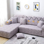 Stretch Diivan Slipcover, L-kujuline diivanikate k&ouml;iep&otilde;hjaga, pestav 1 2 3 4 istmepadja jaoks, diivan Koer Kass Q tool, 90-140 cm (35-55 tolli)