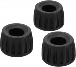 PATIKIL Universal 17 mm ID Rubber Tripod Feet, Pack of 3, Non-Slip Tripod Replacement Parts for Camera, Three Feet, Monopod, Black