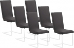 infactory Komplekt 6 venitatavat toolikatet seljatoega, Oeko-Tex&reg; Standard 100, must (toolikatted, toolikate stretch, ilma)