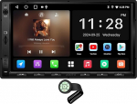 ATOTOZONE AC-44F8 Armband Stil Lenkrad Funktionen Uhr, f&uuml;r A5LG2A7T, Android Doppel Din Radio, Autoradio mit Navi 7 Zoll Digital Media-Receiver, Wireless CarPlay & Android Auto, WiFi/Bluetooth/USB
