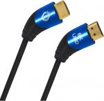 Oehlbach Shape Magic 40-8K Ultra High Speed 2.1 HDMI kaabel - Sertifitseeritud 48 Gbps (40 kraadine nurgapistik 3-Way Shielding OFC Copper Full Metal Connector) Must - 1 m