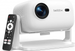 Bettdow 4K projektor [Netflix Official], 1080P t&auml;ielikult suletud nutiprojektor, automaatne fookus/kauguse korrigeerimine, videoprojektor WiFi 6 ja Bluetooth 5.2, projektor koduteater, valge