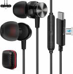 USB C k&otilde;rvaklapid Samsung Galaxy S25, S25+S24, S23 FE Ultra, juhtmega k&otilde;rvaklapid laadimisportiga iPad 11, 10, iPhone 15, 16 Pro, juhtmega k&otilde;rvaklapid mikrofoniga ja