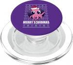 Merry Squidmas Weihnachtsmann Oktopus Ugly Xmas Sweater PopSockets PopGrip f&uuml;r MagSafe