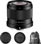 VILTROX 50mm f/2.0 AF Vollformat Z-Mount Objektiv, 50mm f/2.0 Autofokus Objektiv mit Gro&szlig;er Blende Kompatibel mit Nikon Z-Mount Kameras Z5 Z50 Z6 Z6II Z7 Z7II ZFC Z30 Z9 Z8 Z6III ZF