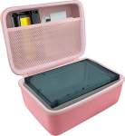 Khanka For Liene Amber M100/M200 Photo Printer Smartphone 10 x 15 Hard Case, Carry Case with Mesh Compartment for Liene DHP513 4 x 6 Inch Accessories, Bag Only, pink, Not applicable