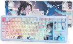 Redragon K728 PRO SE 80% 87 klahvi traadita tihendiga RGB m&auml;nguklaviatuur, 3-režiimiline mehaaniline klaviatuur Hot-Swap l&otilde;unapoolsed LED-pesad, 5-kihiline m&uuml;rav&auml;hendus, Hi-Fi lineaarsed l&uuml;litid