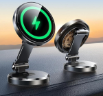 JOYROOM 15W Magsafe autokinnitusele koos laadimisfunktsiooniga [kahepoolne p&ouml;&ouml;ramine p&ouml;&ouml;ramine] auto mobiiltelefoni hoidja Magsafe armatuurlauale, mobiiltelefoni hoidja auto iPhone 17 16 16 15 14 13 12 jaoks