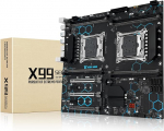 SHANGZHAOYUAN X99 Dual CPU emaplaat Server emaplaat &uuml;hildub Intel LGA 2011-V3 Xeon E5 V3/V4 seeria protsessoriga (E-ATX, DDR4 Max 256GB, PCIe 3.0, NVME/NGFF M.2, SATA 3.0, USB 3.0, Gigabit LAN)