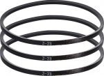 QUARKZMAN Z-23 Z-t&uuml;&uuml;pi kiilrihm 575 mm / 22,6 tolli sisemine pikkus x 0,39 tolli laius x 0,24 tolli k&otilde;rgus Z-t&uuml;&uuml;pi kinnine kummirihm 3 tk pakendis