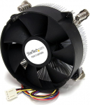 StarTech. com 95mm protsessorijahutusventilaator koos jahutusalusega LGA1156/1155 soklile koos PVM mustaga