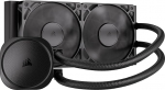 Corsair Nautilus 240 RS CPU vedelikjahuti - 240mm AIO - madala m&uuml;ratasemega - otsene emaplaadi&uuml;hendus - Intel LGA 1851/1700, AMD AM5/AM4 - 2X RS120 ventilaatorit kaasas - must