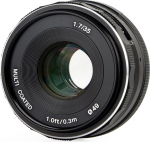 Objektiiv 35 mm F1.7 &Uuml;hildub Sony E-Mount APS-C sensoriga Suure avaga mitmekihiline, nt A6500 A6300 A6100 A6000 A5100 A5000 A9 A7 NEX 7 NEX 6 jaoks.