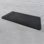 Space-Sing Klappbarer K&uuml;chentisch zur Wandmontage, robuste Metallst&uuml;tze, dicke Platte, abgerundete Ecken, 40 x 20 cm, ideal f&uuml;r Schlafzimmer und K&uuml;che (Schwarz, 80 x 40 cm)