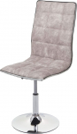 Mendler HWC-C41 Dining Room Chair Kitchen Chair Height-Adjustable Rotatable Fabric / Textile MVG Certified - Vintage Grey