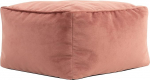 Icon Amara Stool, Pink, Fluffy Velvet Fabric, Velvet Bean Bag, Pouf Stool with Filling, Footstool for the Living Room, Decorative Living Room