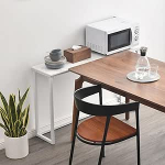 XIAOLIN puidust konsoolne diivanilaud kitsas metallist raamiga, esikus/elutuba/magamistuba (v&auml;rv: 02)