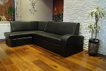 Antalya 2 ekstra ehtsast nahast nurgadiivan 164 x 245 cm vasakpoolne nurgadiivan diivan voodifunktsiooniga ja voodikastiga must ehtsast nahast nurgadiivan