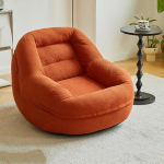 Generisch Compression Diivan Lazy Floor Diivan Single Diivan Mugav lugemistool P&otilde;randatool seljatoega, eemaldatav koos taskute ja k&auml;epidemetega, v&auml;ikestesse ruumidesse, elutuppa, magamistuppa, oranži v&auml;rvi.