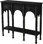 Eingangstisch, Mid Century Modern Konsolentisch 39 Zoll, Eingangs- und Wohnzimmer-Akzenttisch Konsolentisch(Black)