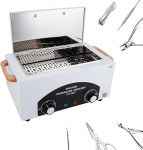 1,5 L kuuma&otilde;hu steriliseerija 220 &deg;C 300 W reguleeritava temperatuuriga steriliseerija instrumentidele koos taimeri k&uuml;&uuml;net&ouml;&ouml;riistade pintsettidega k&auml;&auml;rid steriliseerija kosmeetika jalahooldus stuudios juuksurisalongis