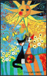 Rosina Wachtmeister doormat colourful size 75x120 cm