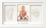 Baby Handprint and Footprint Maker Set, Plaster Casts, for Newborns, Baby Picture FrameBaby Footprint Maker Set, Plaster Casts, Baby Shower, Baby Imprint Set, Alpine White