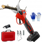 Ilma akuta elektrilised oksak&auml;&auml;rid Makita jaoks, 15-30 mm professionaalsed 21 V elektrilised oksak&auml;&auml;rid l&otilde;ikediameetriga, oksak&auml;&auml;rid, oksak&auml;&auml;rid, oksak&auml;&auml;rid, aku oksak&auml;&auml;rid (punane ilma