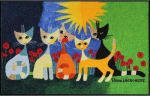 Rosina Wachtmeister doormat colourful size 50x75 cm