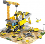 RedCrab Construction Vehicles Children's Large Construction Vehicle Toy Set with 360&deg; Rotation Crane Excavator Bulldozer Truck Concrete Mixer Forklift Gift for Children Boys 3 4 5 6+ Years