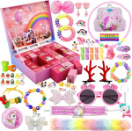 Advent Calendar 2025 Children Girls 24 Days Christmas Countdown Gift Jewellery Advent Calendar Including Toys and Hair Accessories, Gifts for Girls 6 7 8 9 10 11 12 13 Years