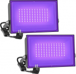 Onforu, 2 Pieces, 15 W, 60 W, UV LED Black Light, Spotlight,IP66, Waterproof