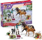 schleich Horse Club advendikalender Horse Club 2025 - 99092 koos liikuva figuuri Lisa, 2 hobuse figuuri, kassi, silda ja paljude aksessuaaridega, kingiidee lastele alates 5. eluaastast, 36 tk.