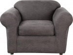 SureFit Ultimate Stretch Leather - Chair Cover - Weathered Saddle