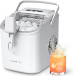 CROWNFUL j&auml;&auml;kuubikute masin, kaasaskantav j&auml;&auml;kuubikute tegija, 9 kuubikut valmis 6 minutiga, isepuhastuvad j&auml;&auml;kuubikute masinad, 12 kg/24 tundi, ideaalne koju, k&ouml;&ouml;ki, kontorisse, baari, peole (valge)