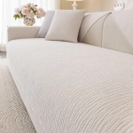 Aucrovee pehme veekindel &scaron;enillkate pestav mittelibisev 3 padjaga diivan L terav diivan Slipcover lemmikloomade m&ouml;&ouml;bli kaitsja (1 tk, 36 x 36 tolli, valge)