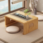 Hiina bambusest tee p&otilde;randalaud, Jaapani kokkupandav kohvilaud, altarilaud meditatsioon, madal kaasaskantav kokkupandav tatami laud elutuppa, kodu kaunistamiseks (puit, 60 x 40 x 30 cm)