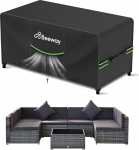 BEEWAY aiam&ouml;&ouml;bli kate, veekindel, kaitsev kate aialauale, terrassim&ouml;&ouml;bli komplektidele - 420D Oxfordi kangas, anti-UV, talvekindel, 300 x 200 x 90 cm