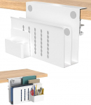 Laua k&uuml;lghoidla, kahekihiline laua k&uuml;lghoidla magnetilise pliiatsihoidjaga, puurimata, lauasahtli, k&uuml;lghoidja, valmistatud terasest, k&uuml;lghoidja, s&uuml;learvuti statiiv kontorisse, koju