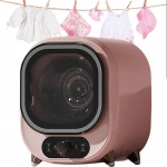 Kaasaskantav mini trummelkuivati, mini-trummelkuivati, maksimaalne koormus 0,8 kg, 35 dB madal m&uuml;ra, ideaalne aluspesu, alusp&uuml;kste ja beebiriiete kuivatamiseks, roosa