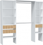 Habitdesign Ethna Artik ja loodus magamistoakapp modernses stiilis 190 x 187 x 40 cm