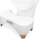 KMINA - T&auml;iskasvanute tualett-tool 18 cm libisemisvastane tualett-tool Eakate jalatsitoe tualeti jalatsilaua valge