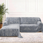 BellaHills Chenille Diivan Cover, Diivan Cover 1/2/3/Seater L Shape Diivan Cover, Universaalne veekindel diivanipesu, soliidne paks tekstuurne diivanikaitsja elutuppa (Hall, 180230 x 180279 cm)